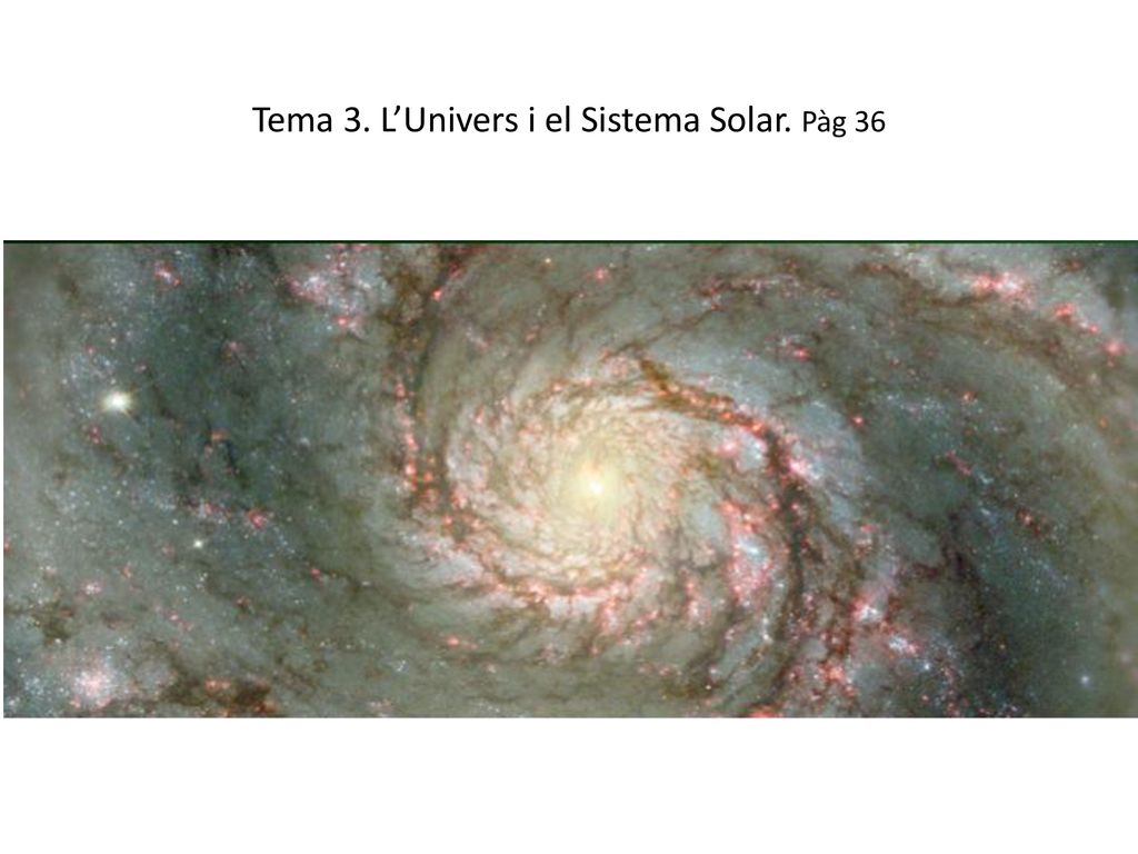 Tema 3. L’Univers i el Sistema Solar. Pàg 36