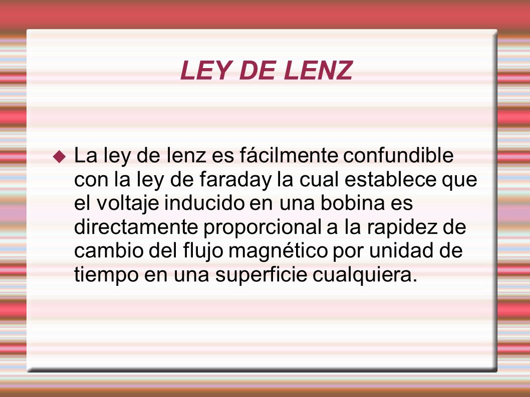 LEY DE LENZ