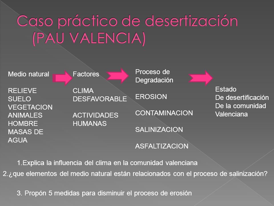 Caso práctico de desertización (PAU VALENCIA)