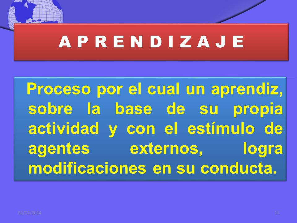 A P R E N D I Z A J E