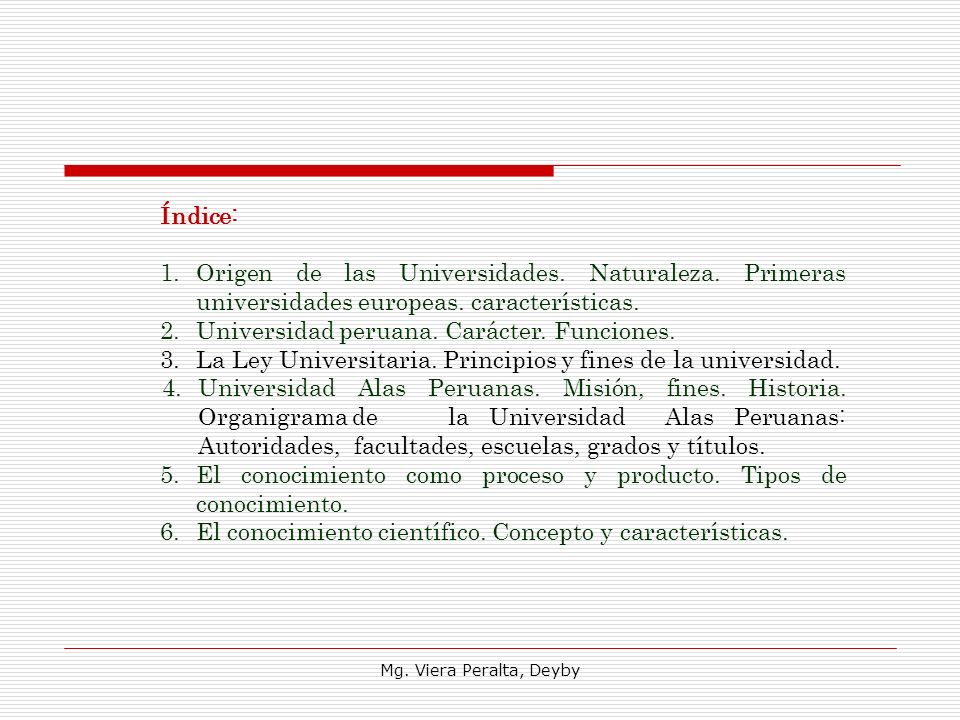 Universidad peruana. Carácter. Funciones.