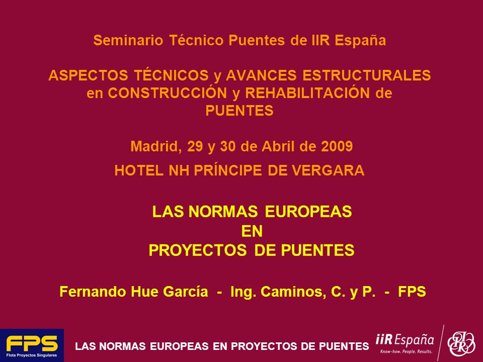 Fernando Hue García - Ing. Caminos, C. y P. - FPS