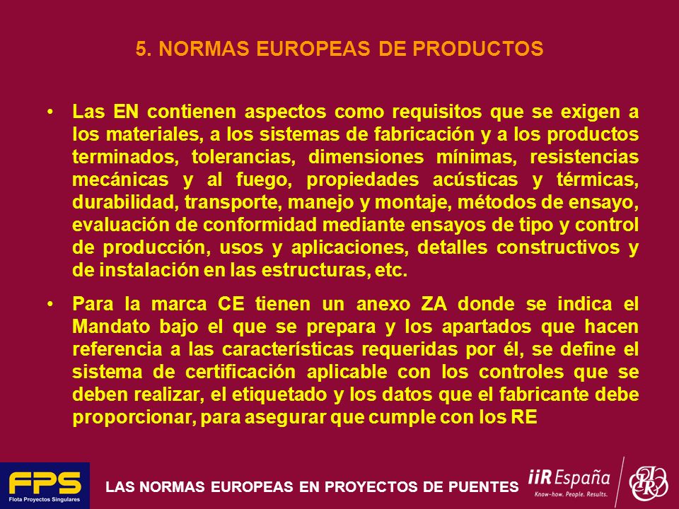 5. NORMAS EUROPEAS DE PRODUCTOS