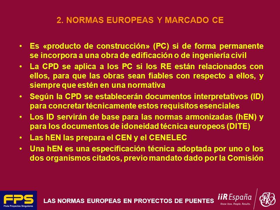 2. NORMAS EUROPEAS Y MARCADO CE