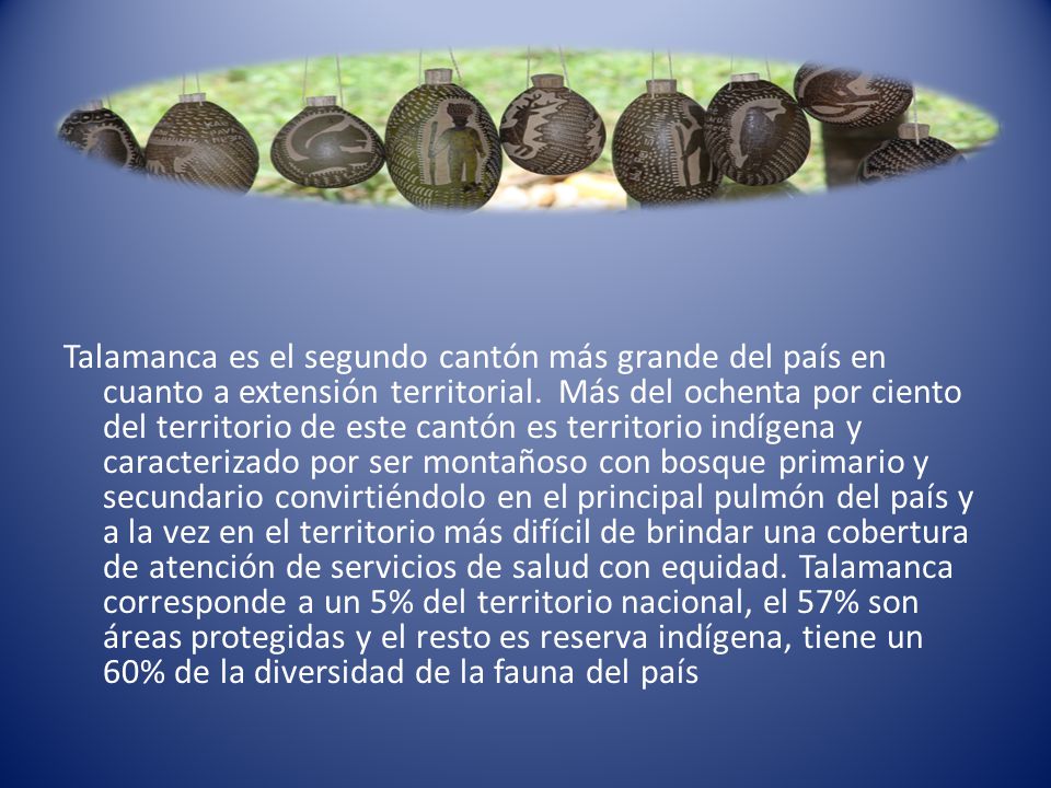 Talamanca es el segundo cantón más grande del país en cuanto a extensión territorial.
