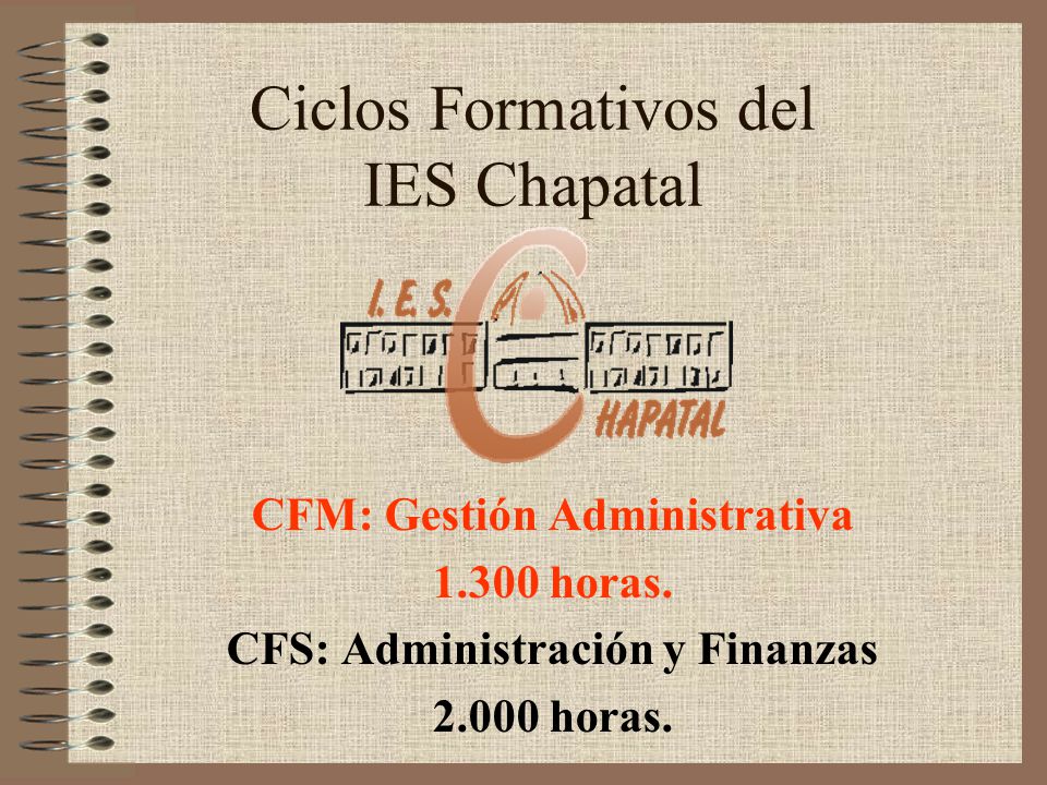 Ciclos Formativos del IES Chapatal