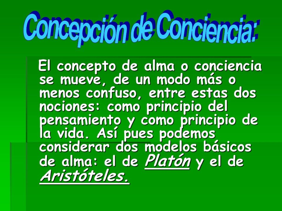 Concepción de Conciencia: