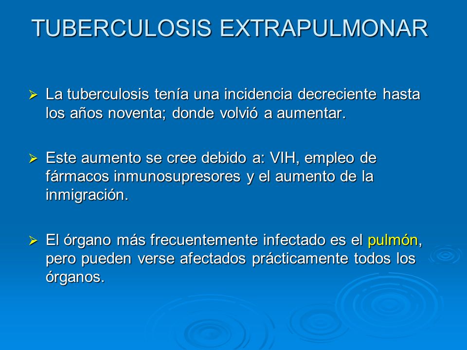 TUBERCULOSIS EXTRAPULMONAR