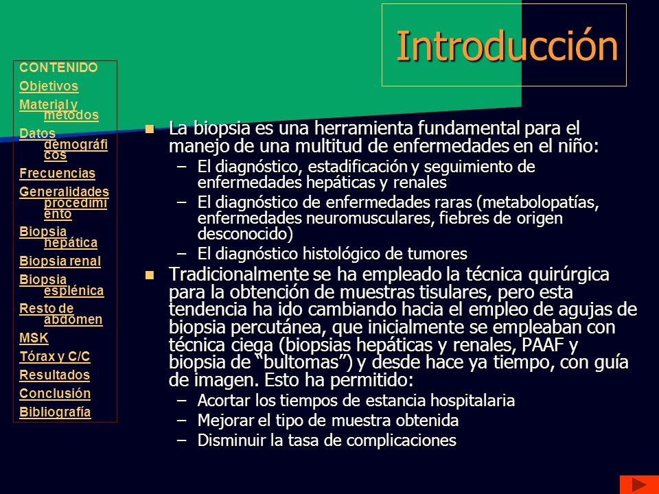Introducción CONTENIDO. Objetivos. Material y métodos. Datos demográficos. Frecuencias. Generalidades procedimiento.