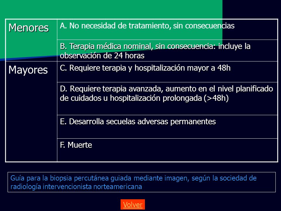 Menores Mayores A. No necesidad de tratamiento, sin consecuencias