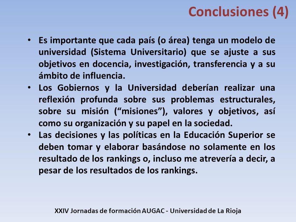 XXIV Jornadas de formación AUGAC - Universidad de La Rioja