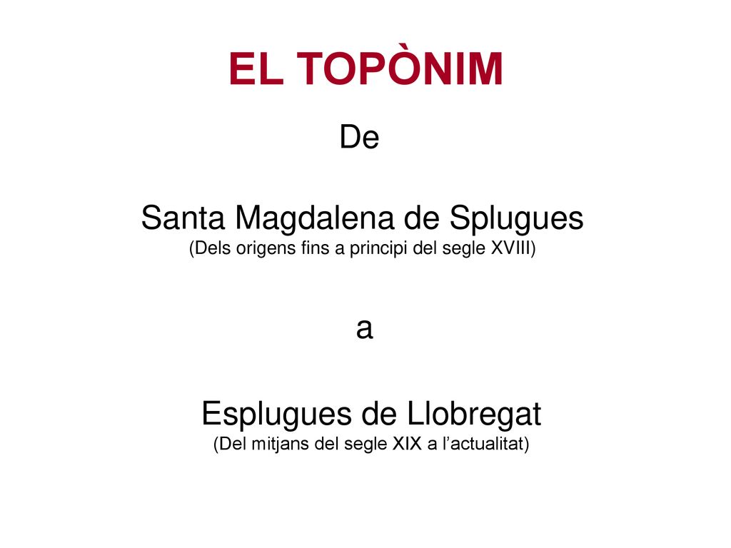 Esplugues de Llobregat (Del mitjans del segle XIX a l’actualitat)