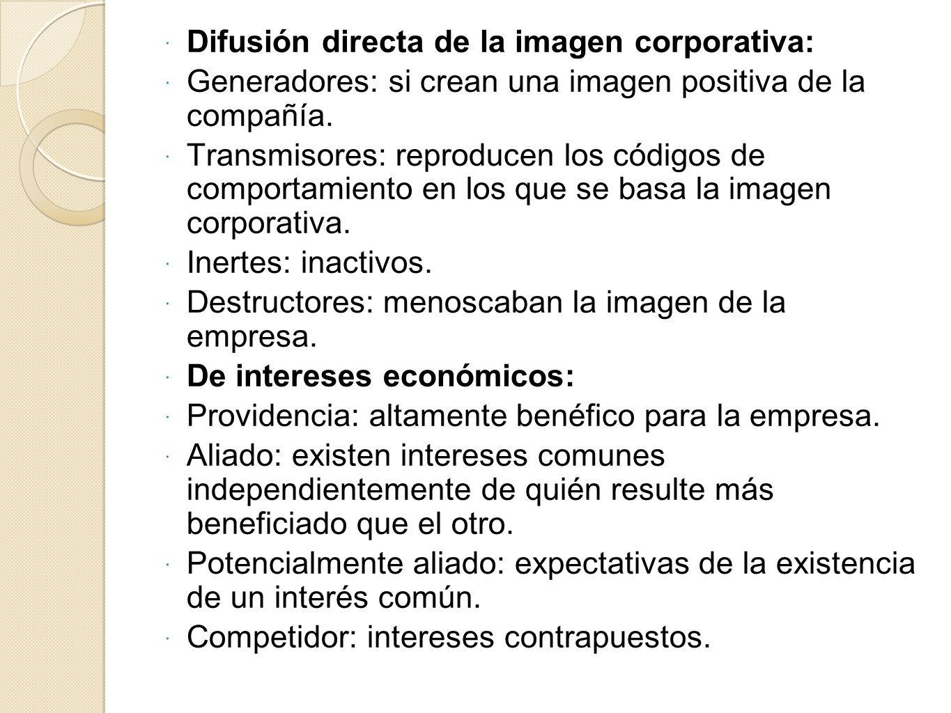 Difusión directa de la imagen corporativa:
