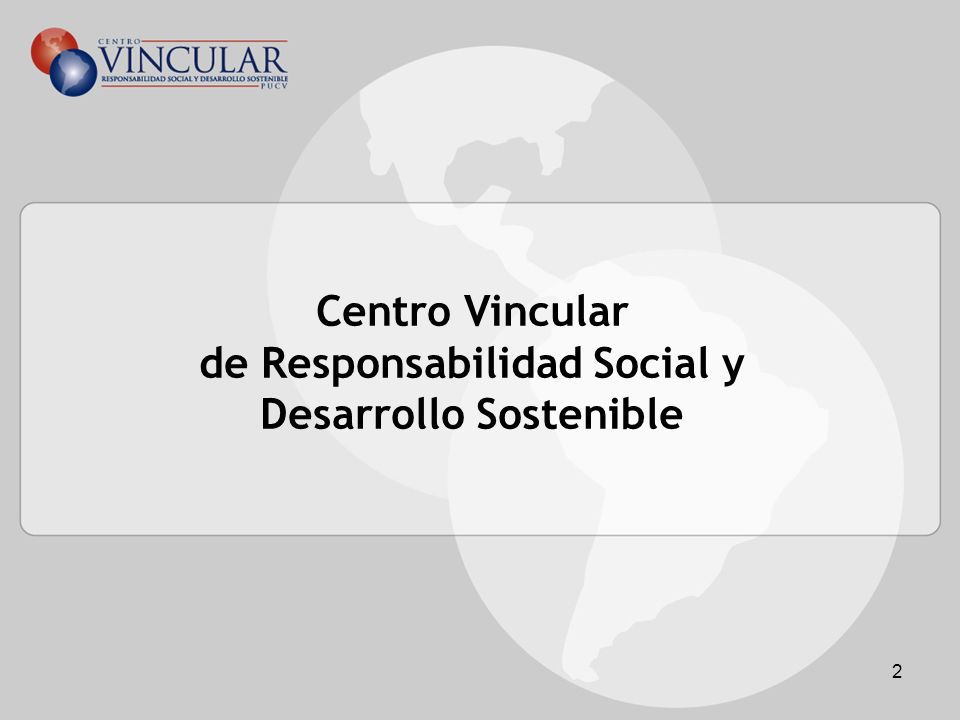 Centro Vincular de Responsabilidad Social y Desarrollo Sostenible