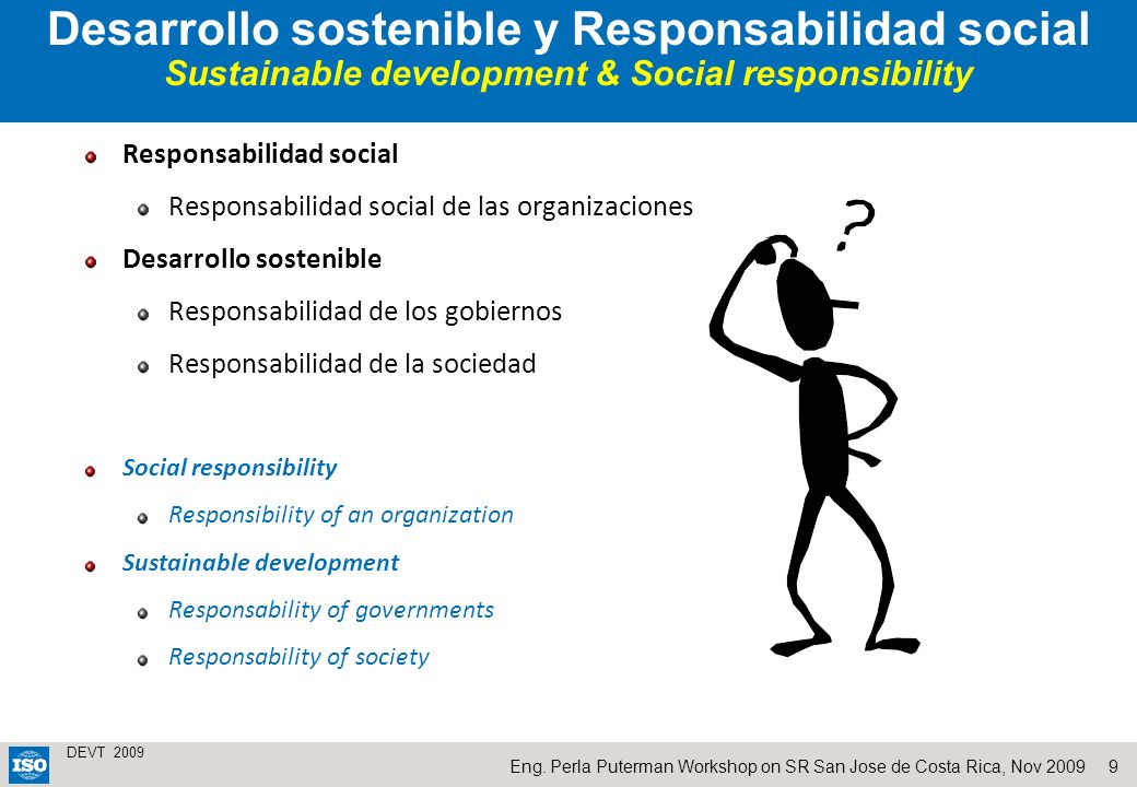 Desarrollo sostenible y Responsabilidad social Sustainable development & Social responsibility
