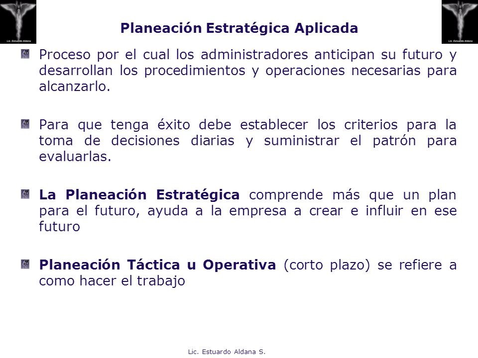 Planeación Estratégica Aplicada