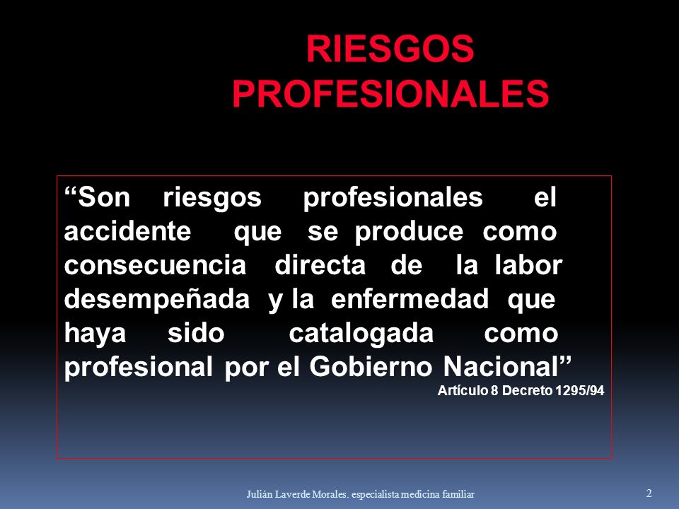 RIESGOS PROFESIONALES