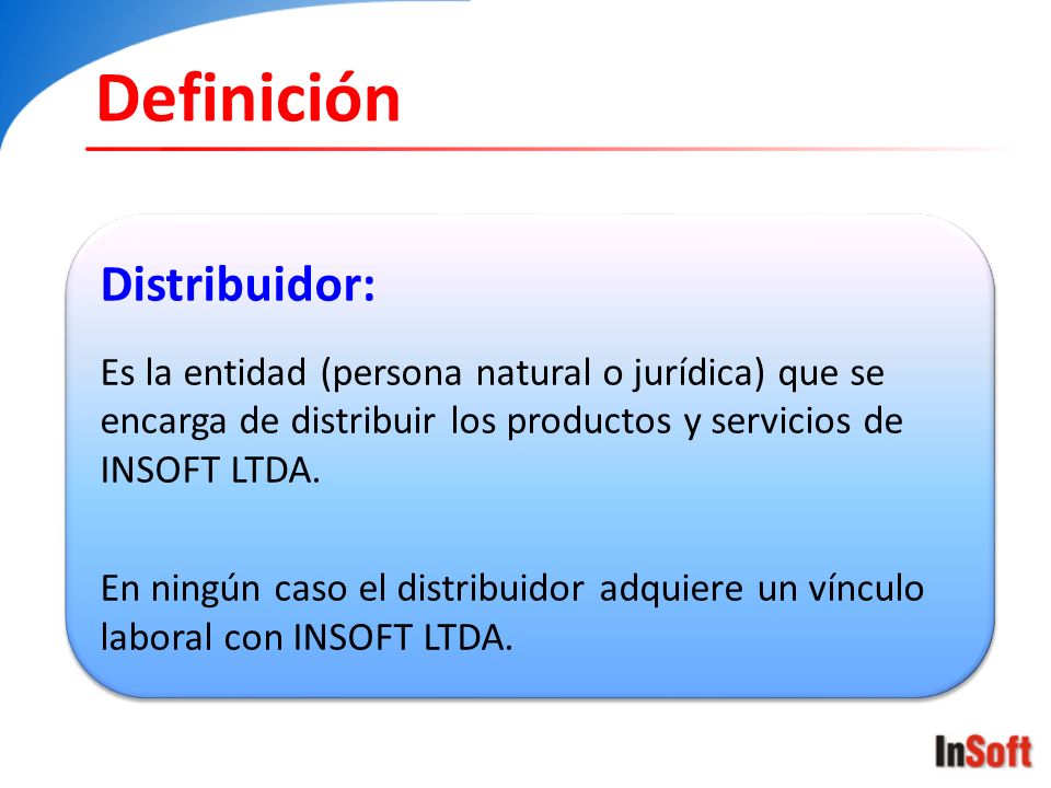 Definición Distribuidor: