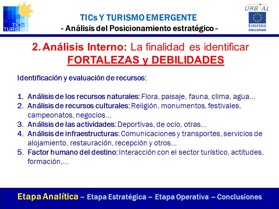 TICs Y TURISMO EMERGENTE - Análisis del Posicionamiento estratégico -