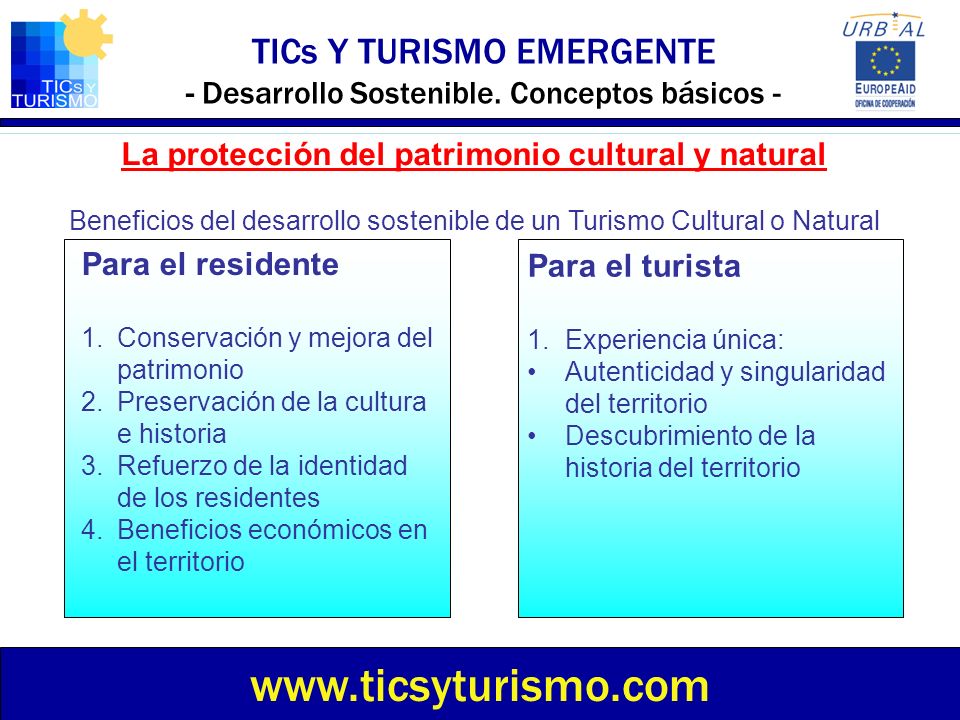 TICs Y TURISMO EMERGENTE - Desarrollo Sostenible. Conceptos básicos -