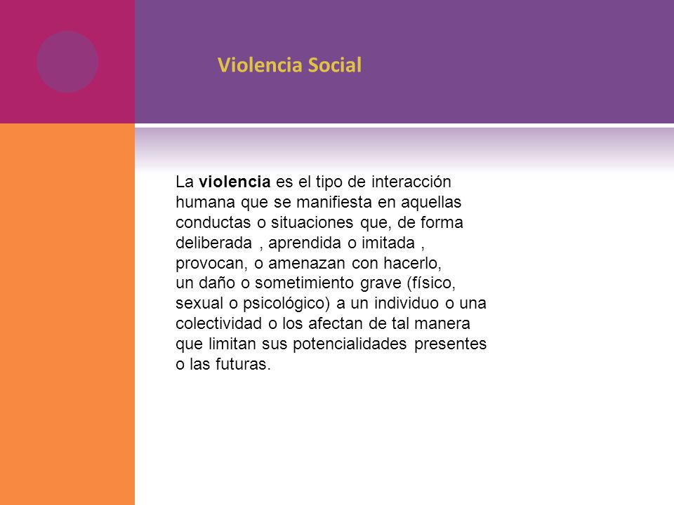 Violencia Social