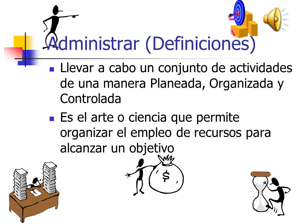 Administrar (Definiciones)