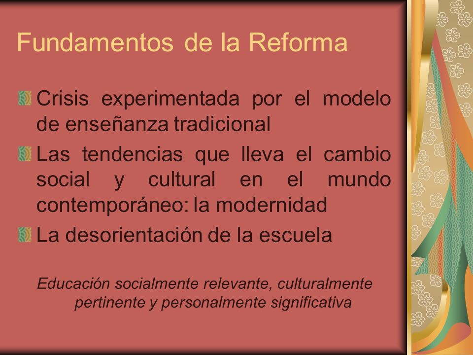 Fundamentos de la Reforma