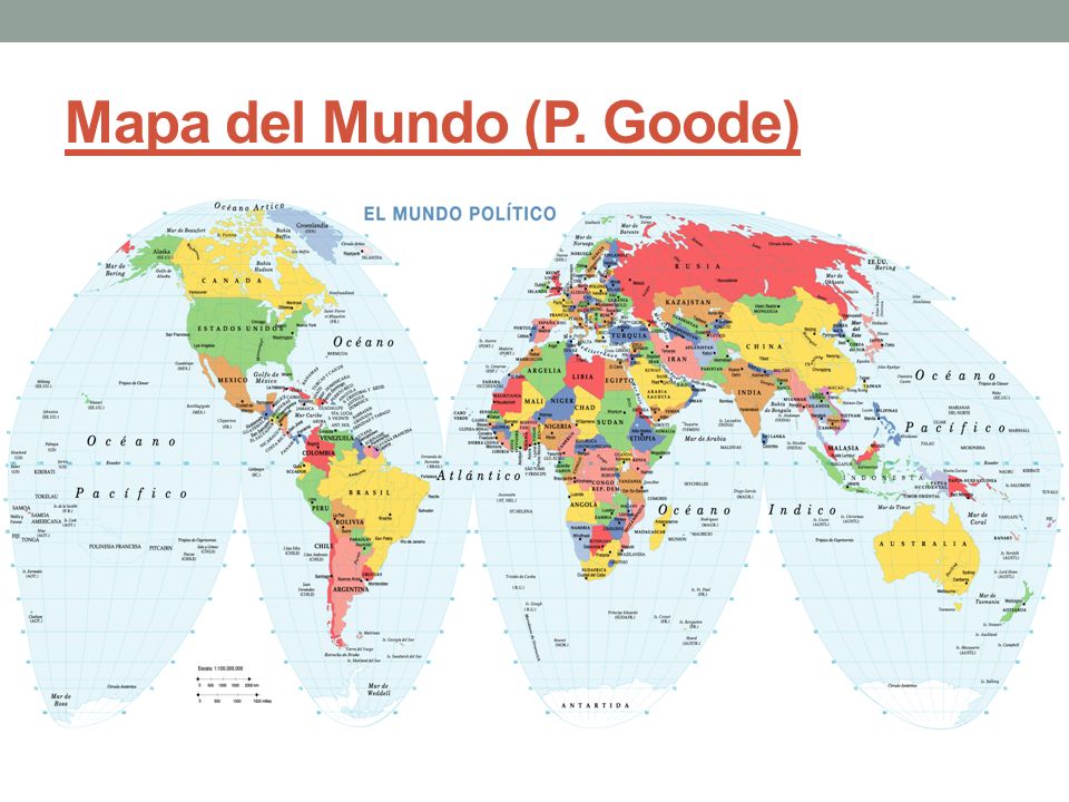 Mapa del Mundo (P. Goode)
