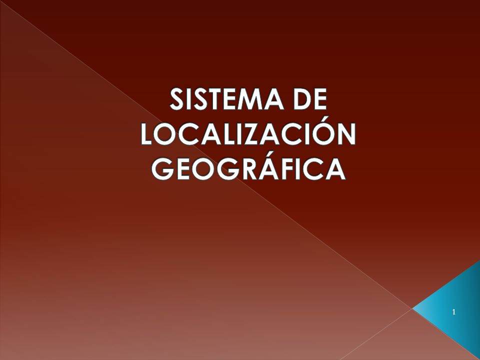 Sistema de localización Geográfica