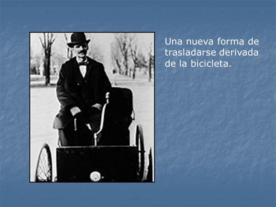 Una nueva forma de trasladarse derivada de la bicicleta.