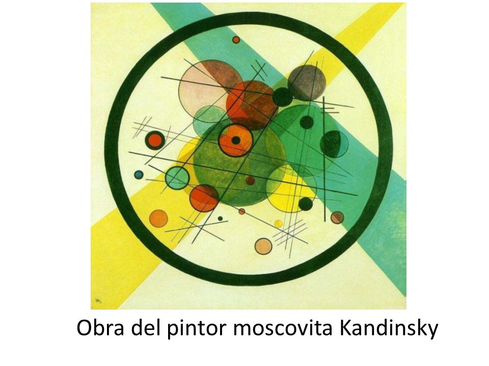 Obra del pintor moscovita Kandinsky