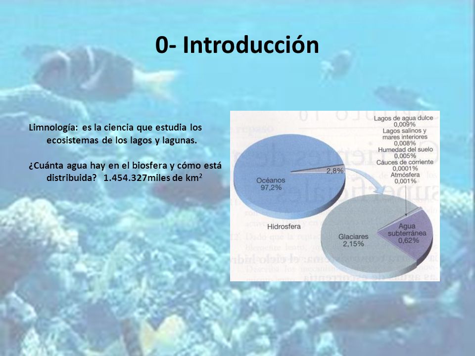 0- Introducción Limnología: es la ciencia que estudia los ecosistemas de los lagos y lagunas.