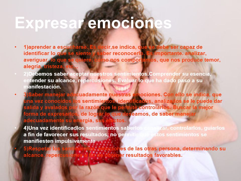 Expresar emociones