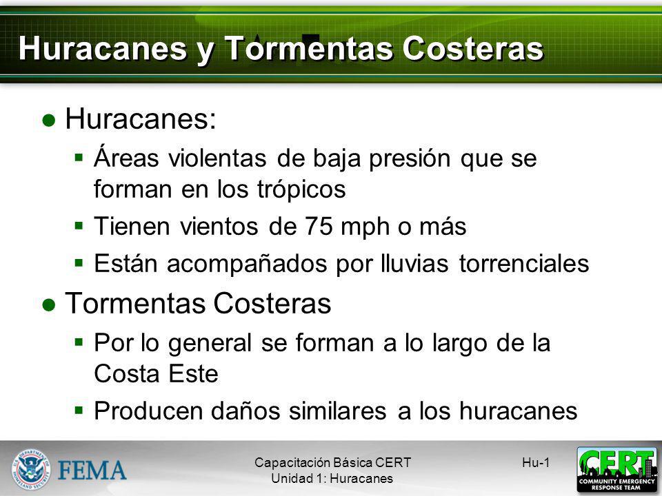 Huracanes y Tormentas Costeras