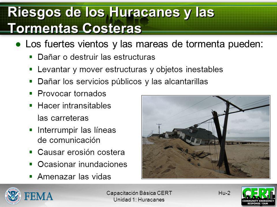 Riesgos de los Huracanes y las Tormentas Costeras