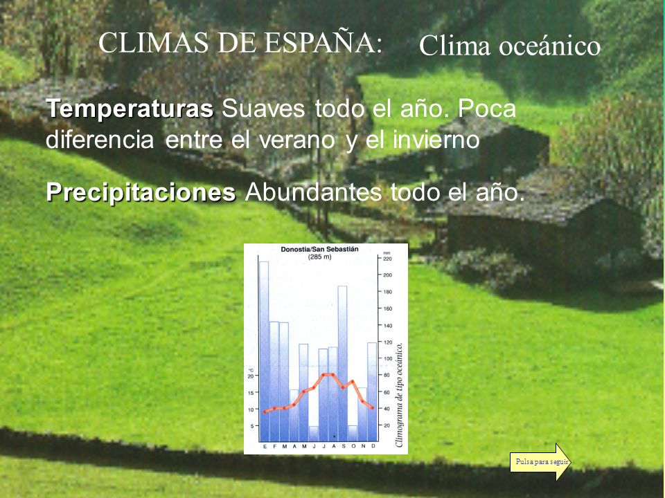 CLIMAS DE ESPAÑA: Clima oceánico