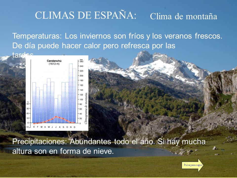 CLIMAS DE ESPAÑA: Clima de montaña