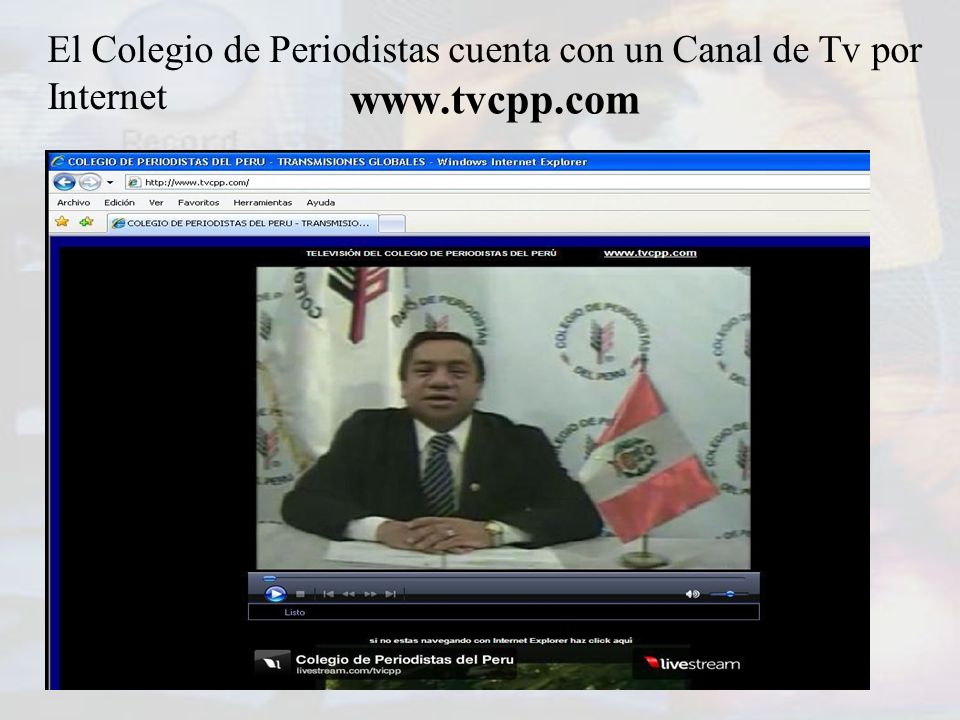 El Colegio de Periodistas cuenta con un Canal de Tv por Internet