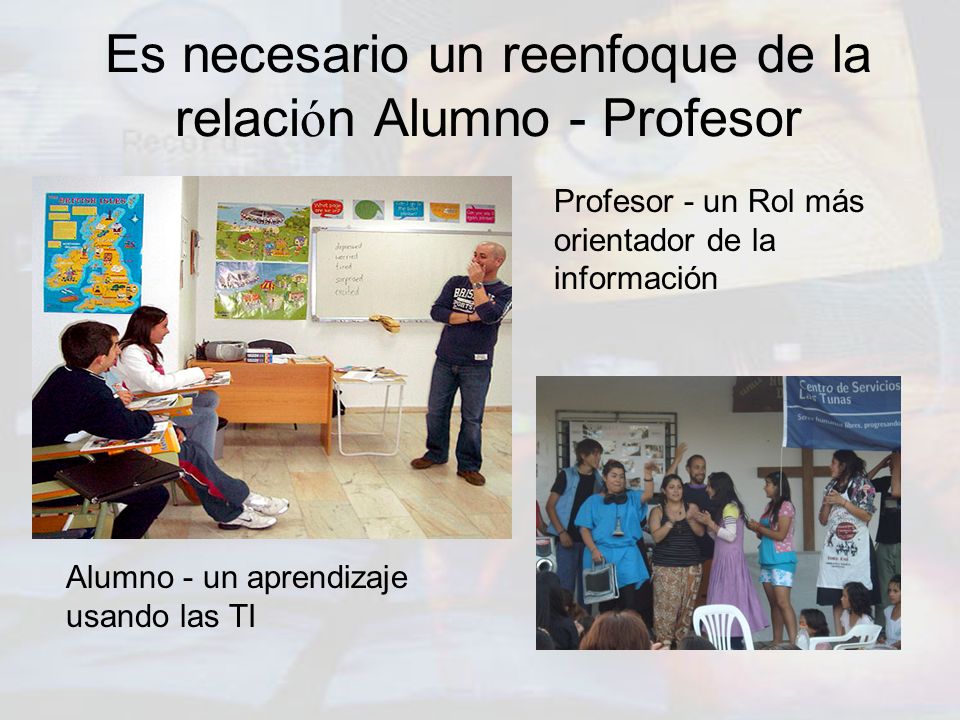 Es necesario un reenfoque de la relación Alumno - Profesor