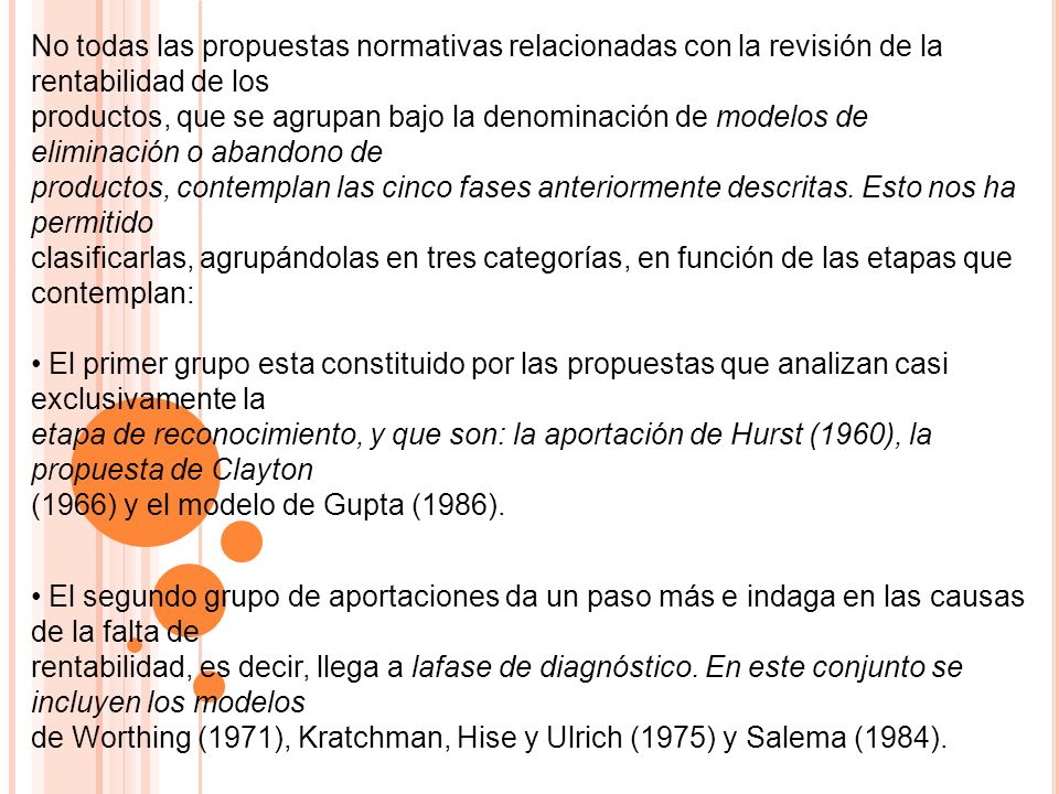 No todas las propuestas normativas relacionadas con la revisión de la rentabilidad de los