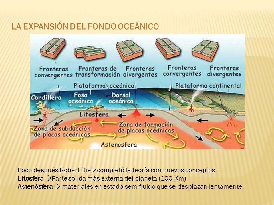 LA EXPANSIÓN DEL FONDO OCEÁNICO