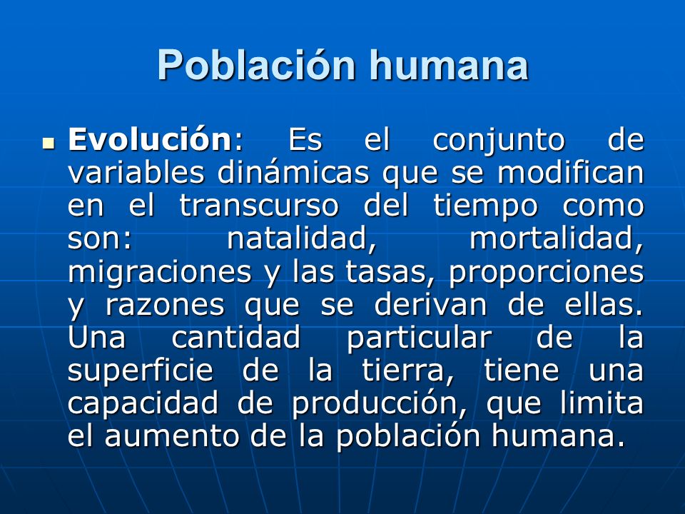 Población humana