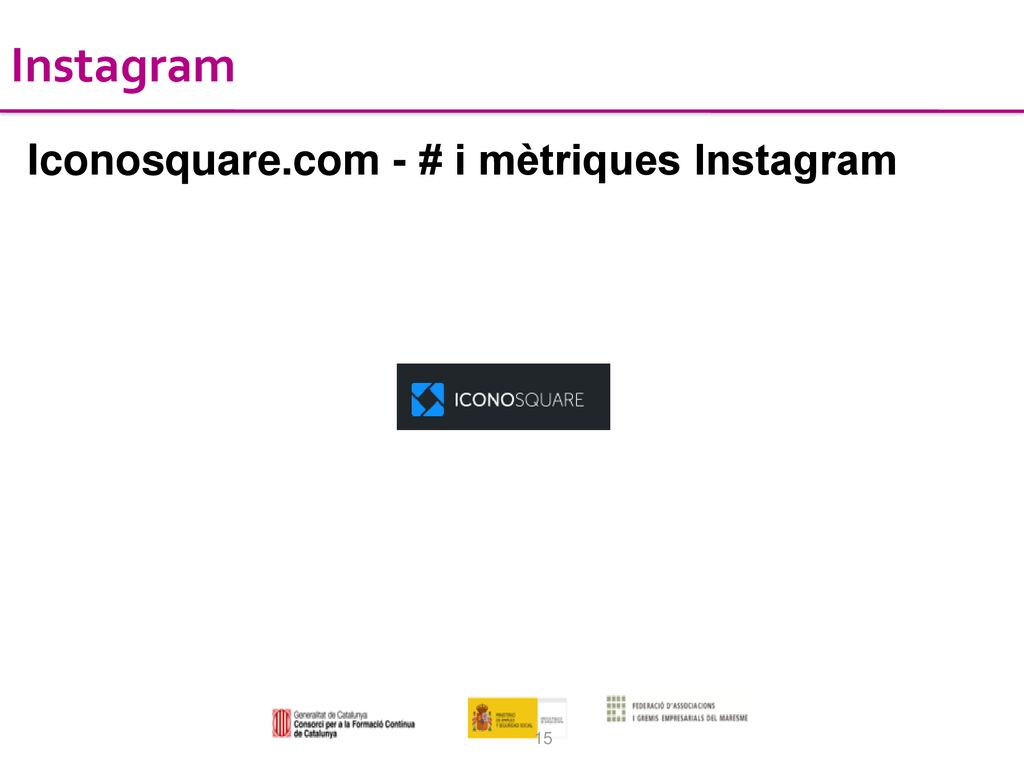 Instagram Iconosquare.com - # i mètriques Instagram