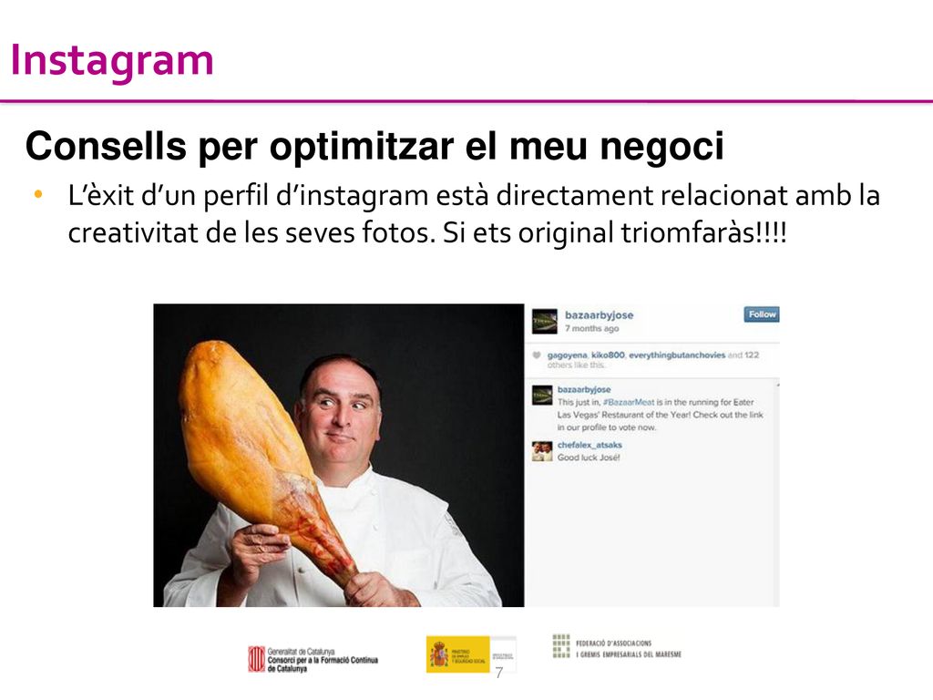 Instagram Consells per optimitzar el meu negoci