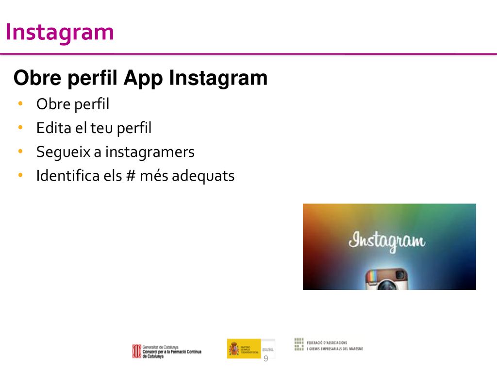 Instagram Obre perfil App Instagram Obre perfil Edita el teu perfil