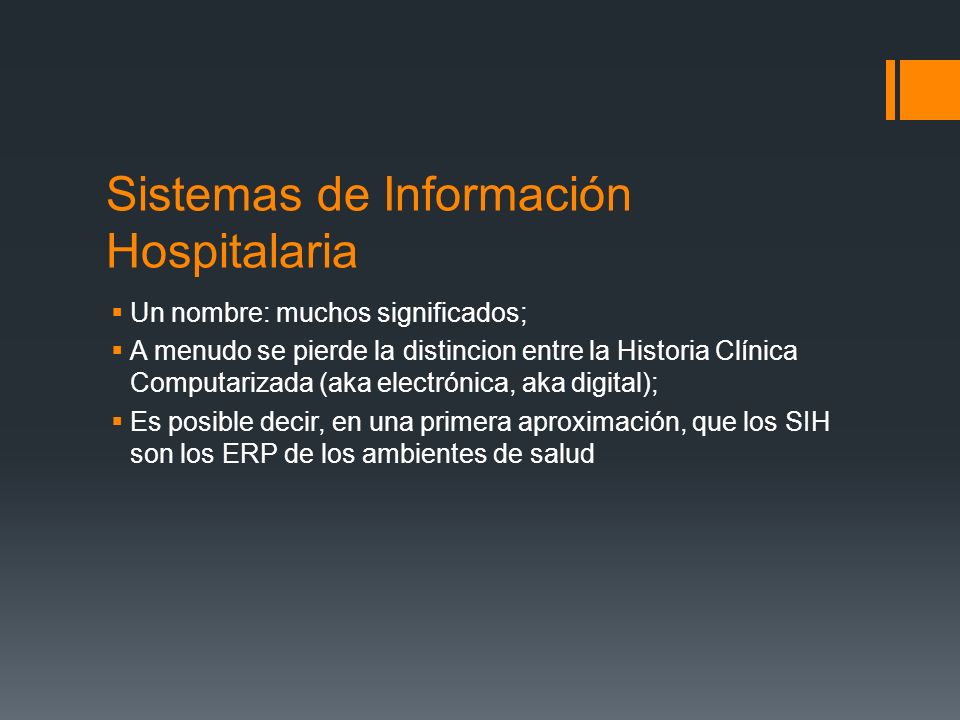 Sistemas de Información Hospitalaria