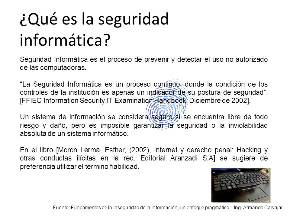 ¿Qué es la seguridad informática