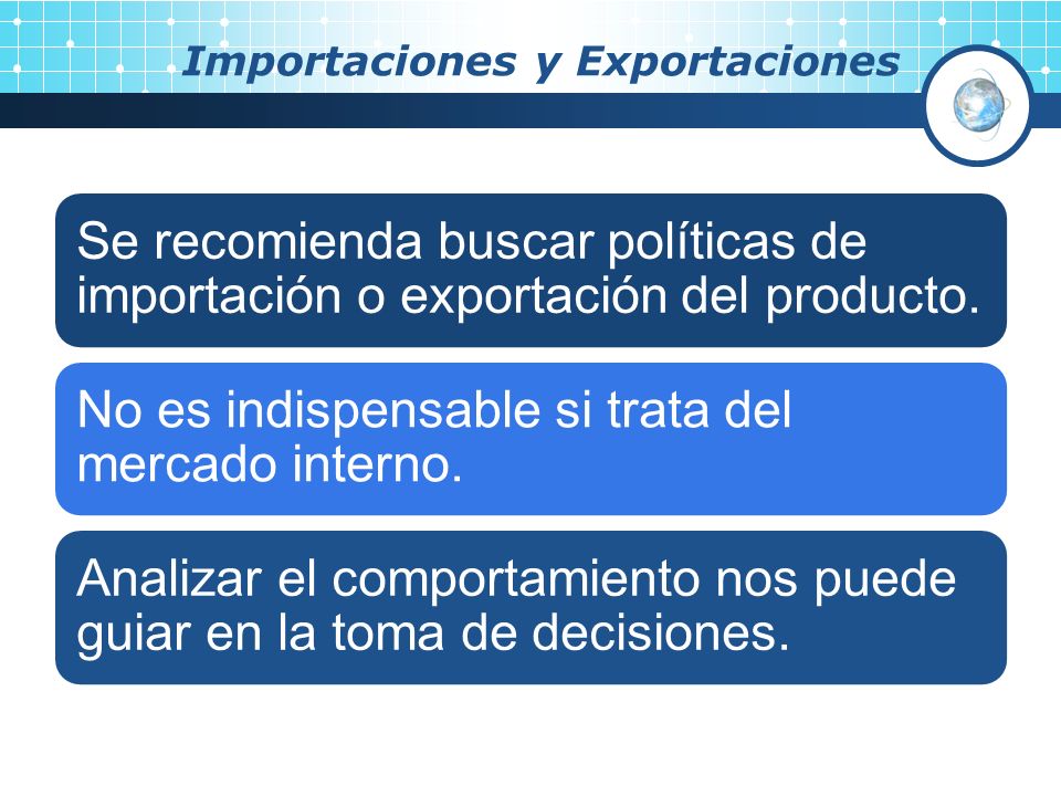 Importaciones y Exportaciones