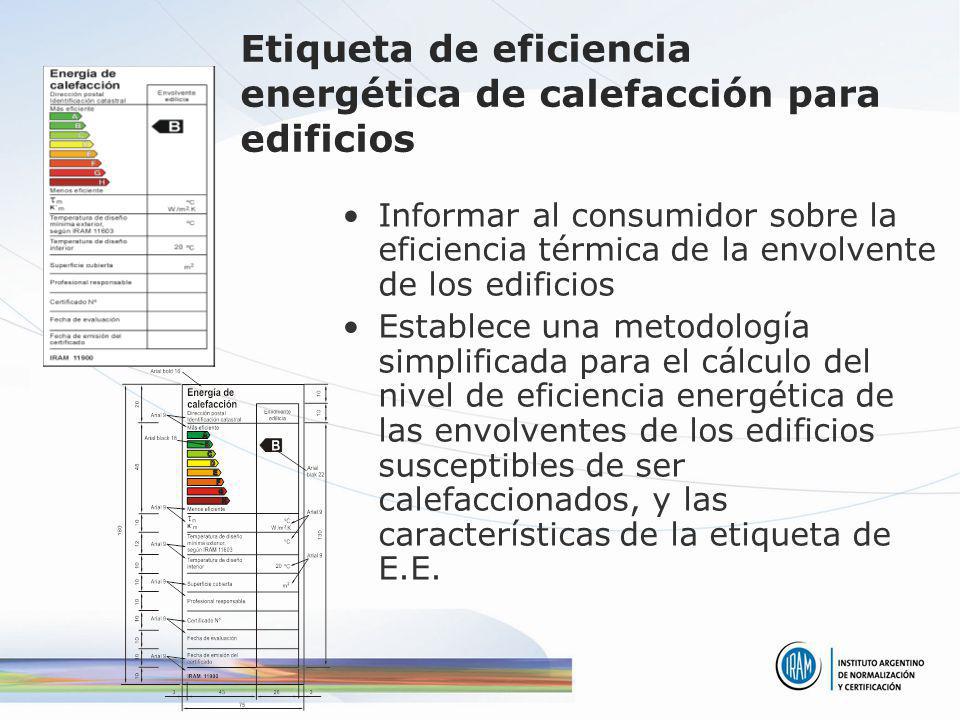 Etiqueta de eficiencia energética de calefacción para edificios