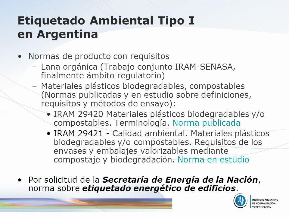Etiquetado Ambiental Tipo I en Argentina